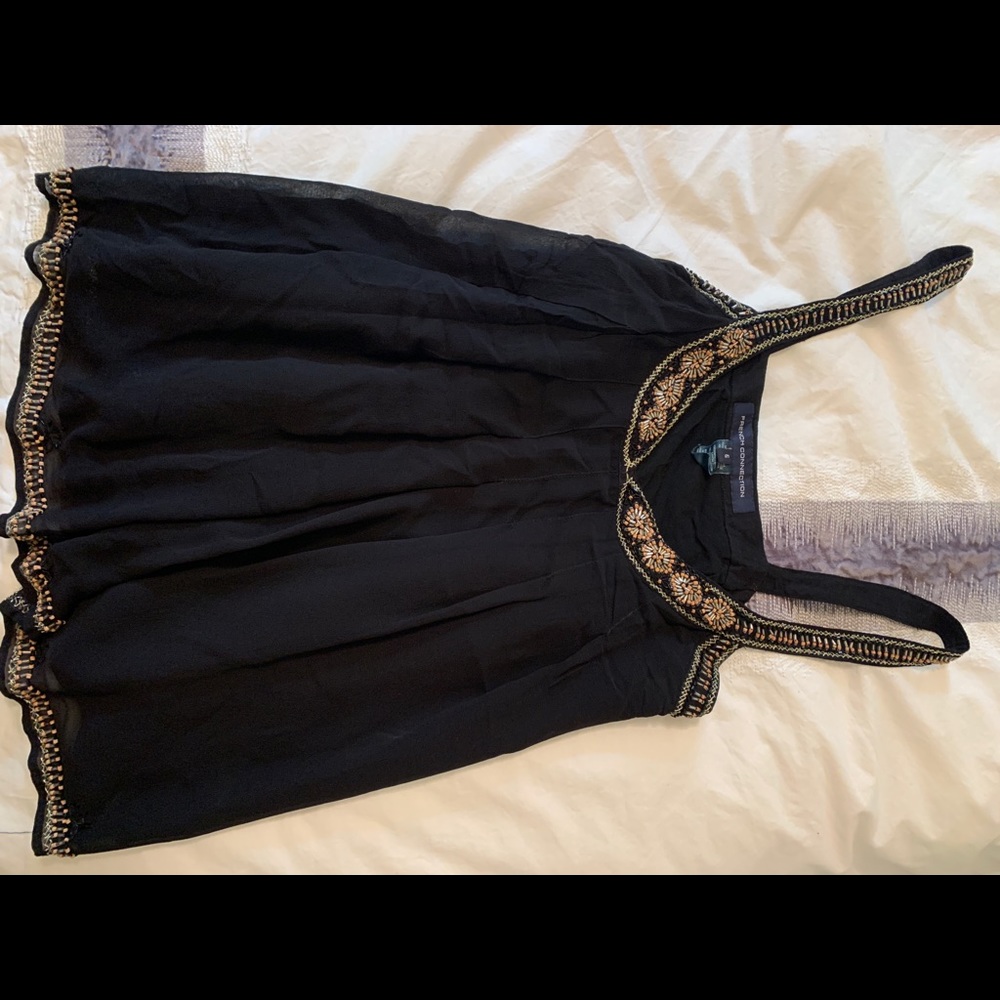 French connection embellished tank top